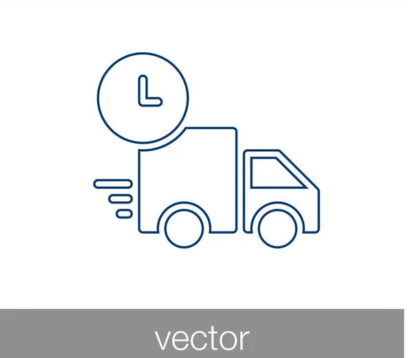 LKW-Ikone. Lieferung-Symbol. — Stockvektor