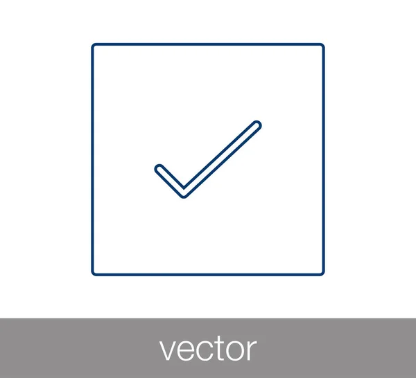Ikona zatržítka. — Stockový vektor