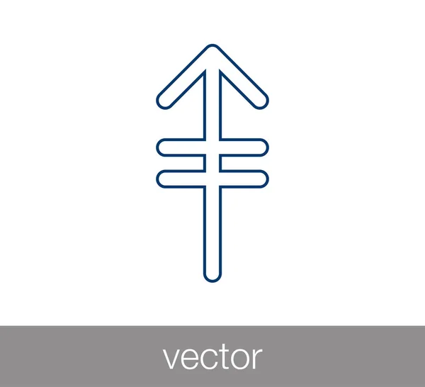 Icono flecha arriba . — Vector de stock