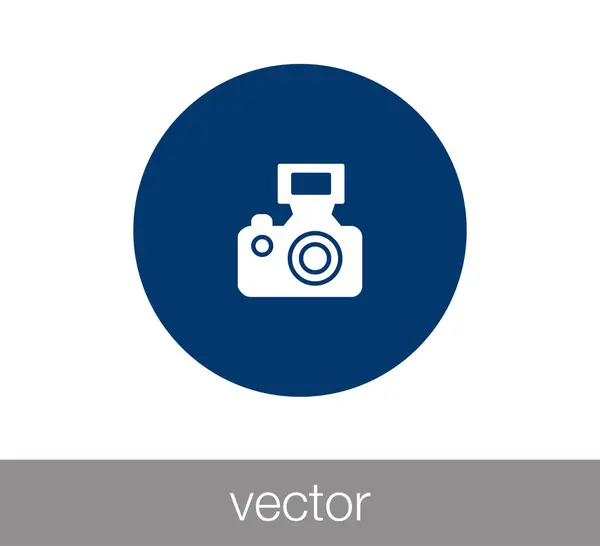 Иконка фотокамеры — стоковый вектор