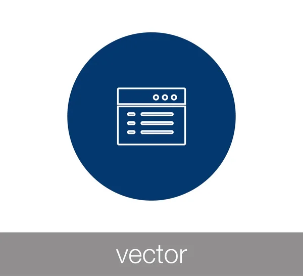 Janela ou ícone de programação — Vetor de Stock