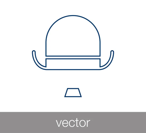 Gentleman's hat icon — Stock Vector