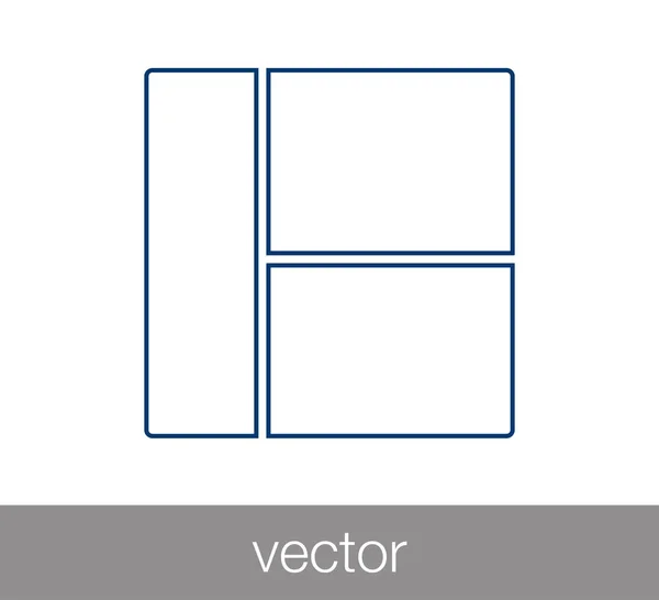 Значок слайда макета — стоковий вектор