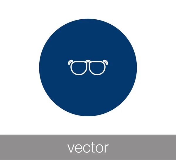 Gafas Icono plano — Vector de stock