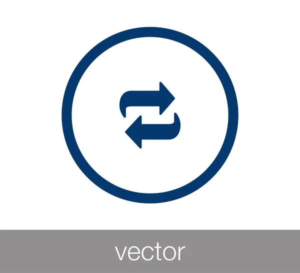 Átvitele ikon két oldalán nyilak — Stock Vector