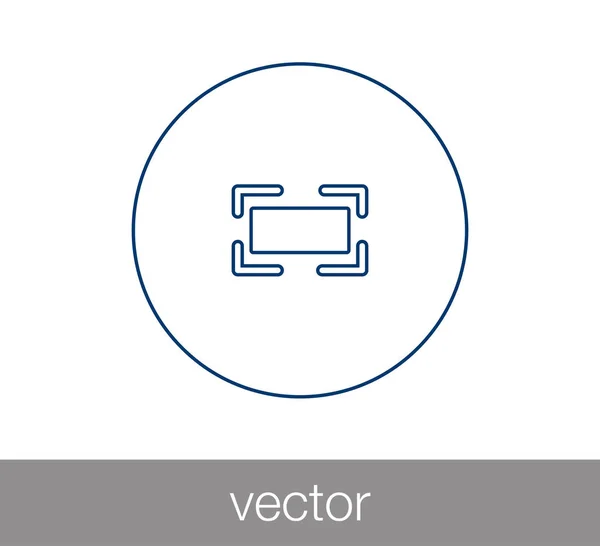 Pictogram van het gereedschap Uitsnijden. — Stockvector