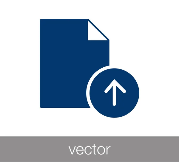 Dokumentum lapos ikon — Stock Vector
