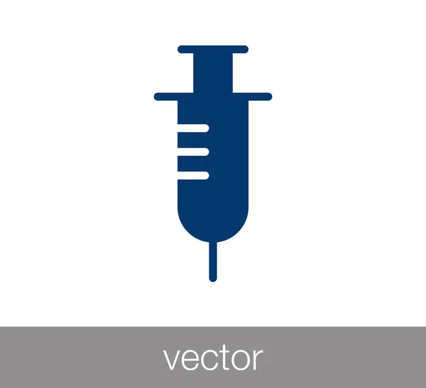 Ícone de seringa médica — Vetor de Stock