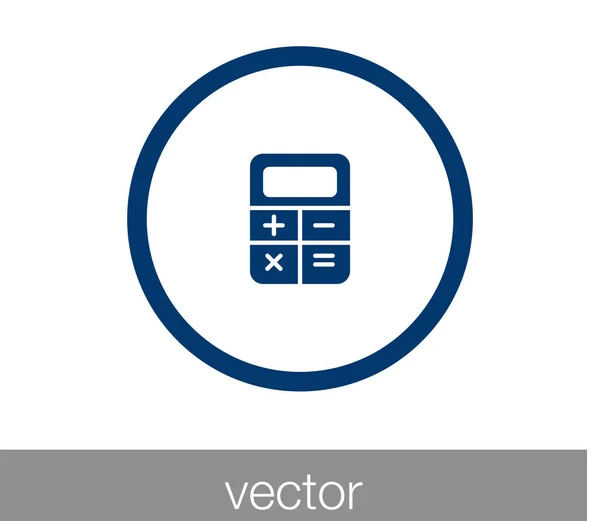 Calculatrice Icône plate — Image vectorielle