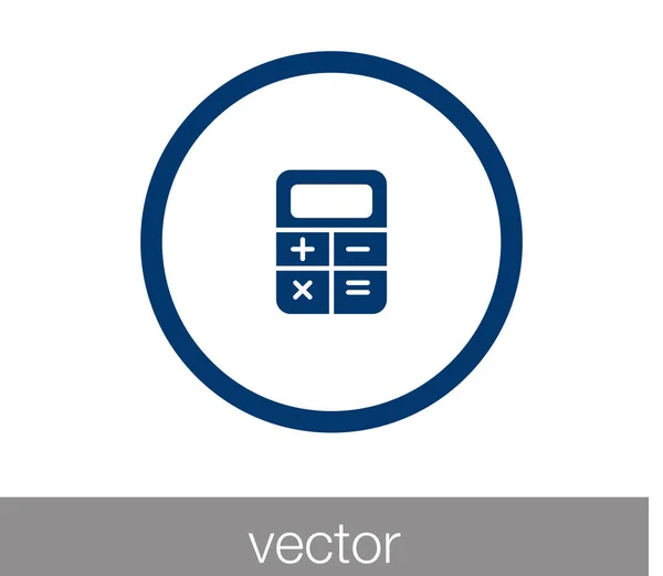 Vlakke pictogram van de rekenmachine — Stockvector