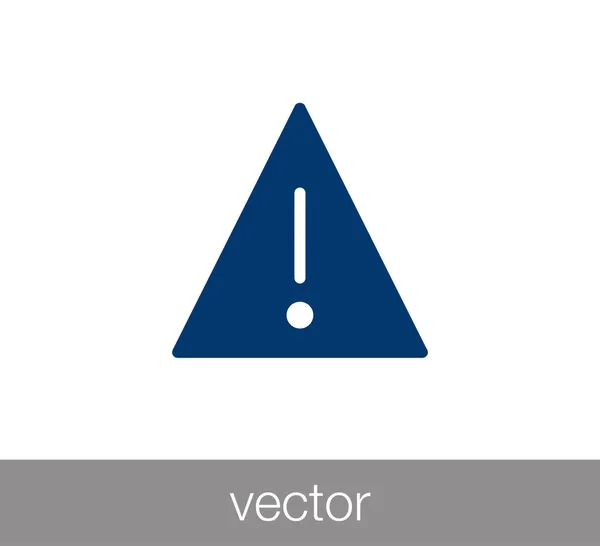 Signo de atención icono — Vector de stock