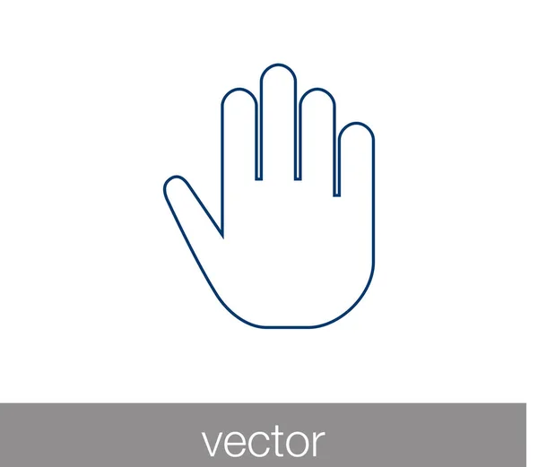 Berührungsgeste. Handsymbol. Hand-Cursor-Symbol. Touchscreen cu — Stockvektor