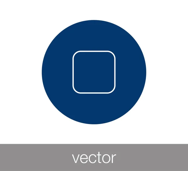 Stop sleutelpictogram — Stockvector