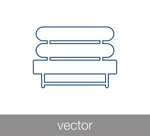 Ilustración del icono silla — Vector de stock