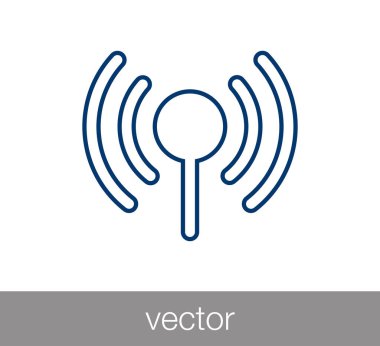 WiFi simgesi. Kablosuz simgesi.