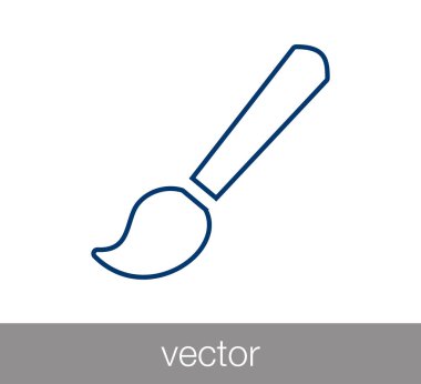 Düz fırça simgesini