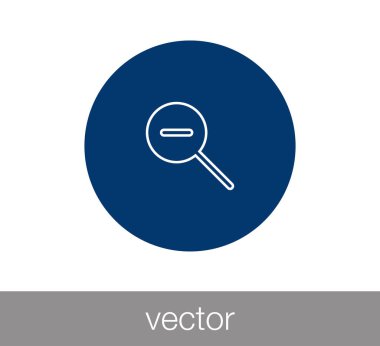 Yakınlaştır basit simgesini