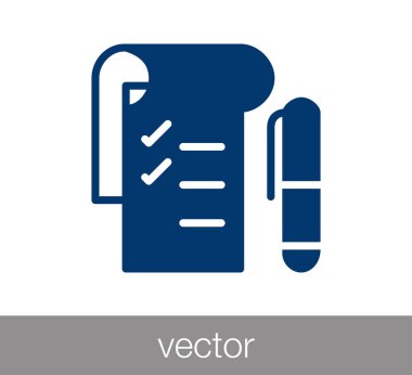 basit denetim listesi simgesi.