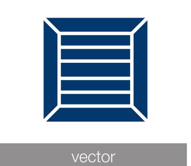 Kutusu simgesi. Kargo kutusu simgesi. 