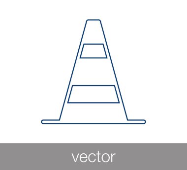 İnşaat bariyer simgesi