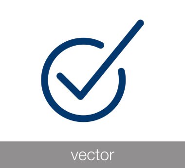 onay işareti simgesi.