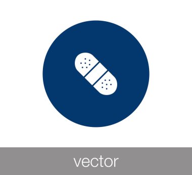 Alçı düz simgesi.