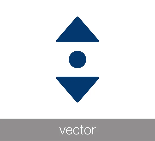 Desplazarse icono web . — Vector de stock