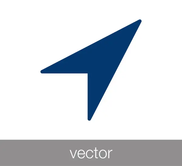 Ícone de seta de navegação — Vetor de Stock