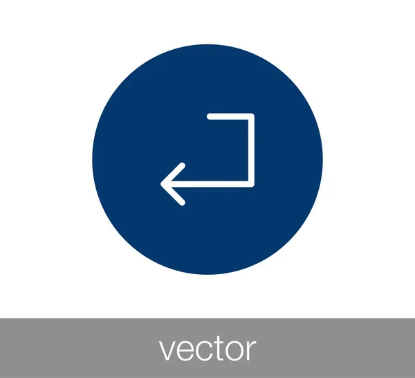 Enter key icon. — Stock Vector
