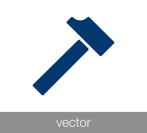 Hammer spindelväv ikonen. — Stock vektor