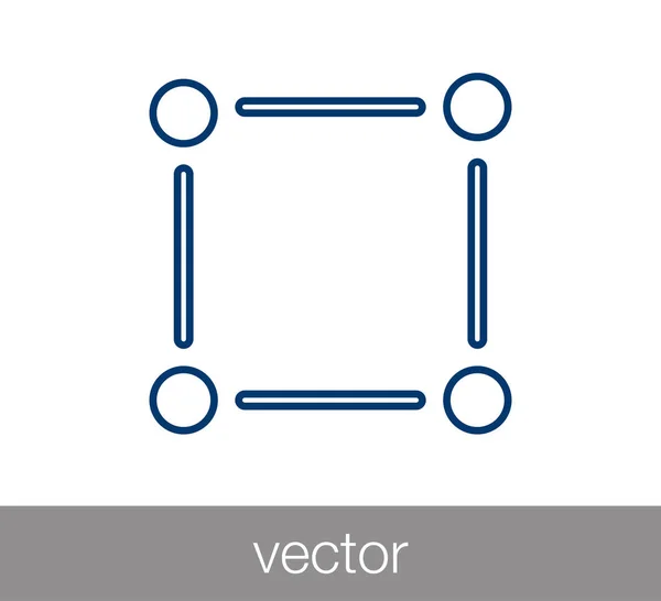 Ícone de área selecionada — Vetor de Stock