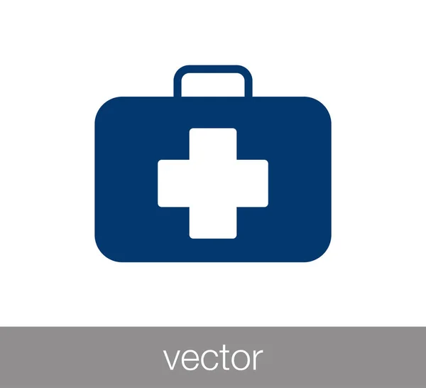 First aid kit icon — Stock Vector