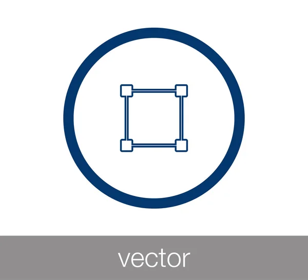 Icono de diseño ilustración — Vector de stock
