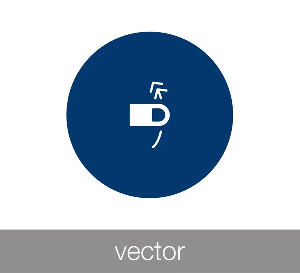 Toca el icono del gesto . — Vector de stock