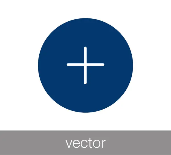 Añadir icono web . — Vector de stock