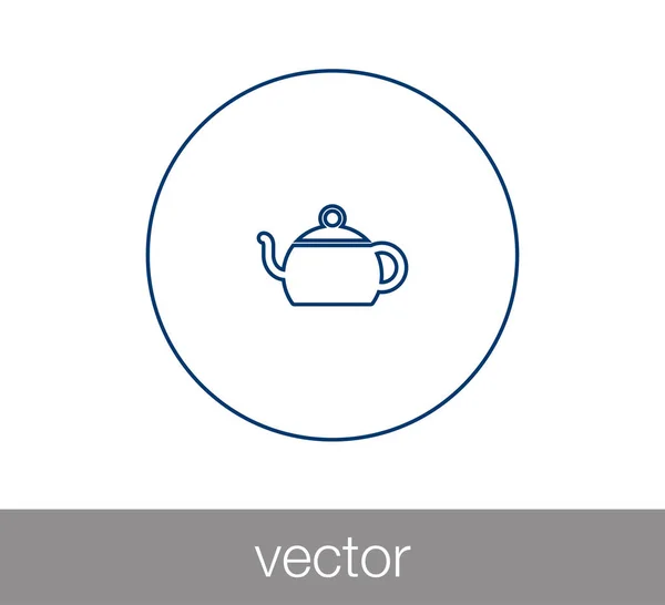 Design der Teetasse-Ikone — Stockvektor