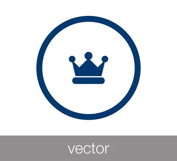 Het pictogram van de kroon. Trofee-pictogram. — Stockvector