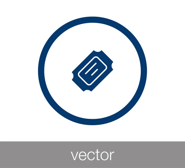 Ticket icon  illustration — Stock Vector