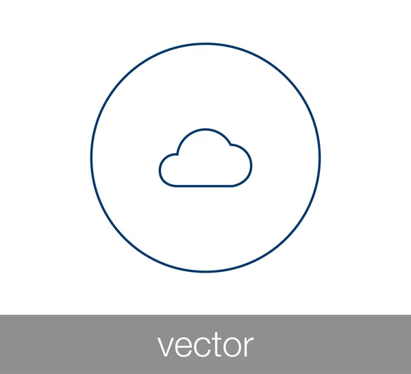 Icona web cloud . — Vettoriale Stock