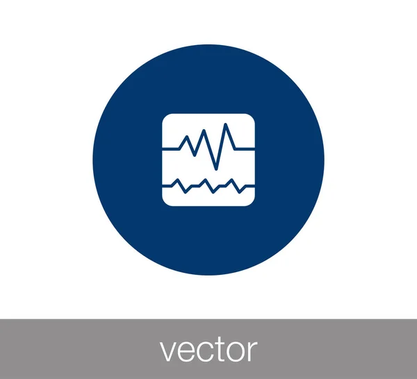 Icono latido del corazón — Vector de stock
