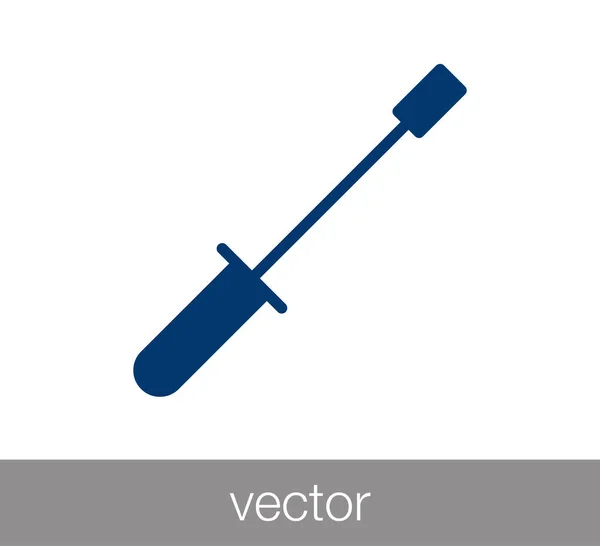 Csavarhúzó pókháló ikon. — Stock Vector