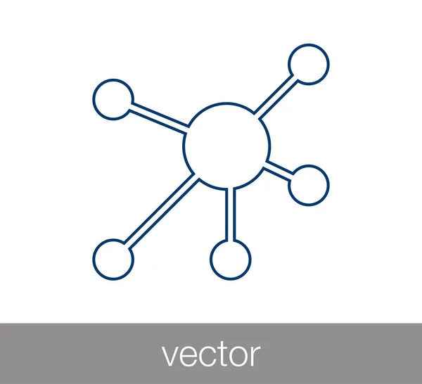 Hierarchie-Symbol. Netzwerk-Ikone. — Stockvektor