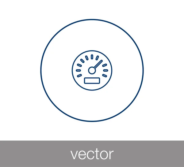 Speedometer simple icon — Stock Vector