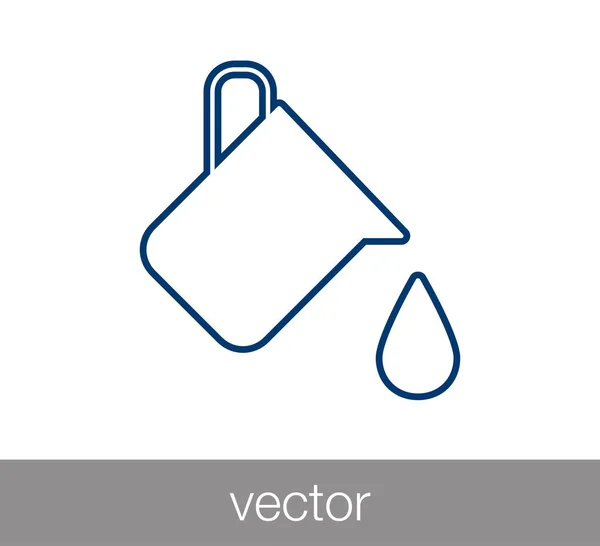 Verf emmer pictogram — Stockvector