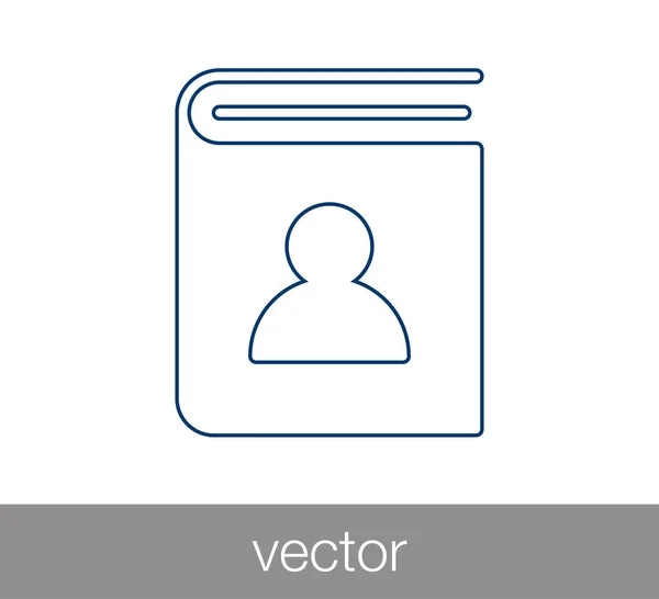 Ikona telefonní seznamu — Stockový vektor