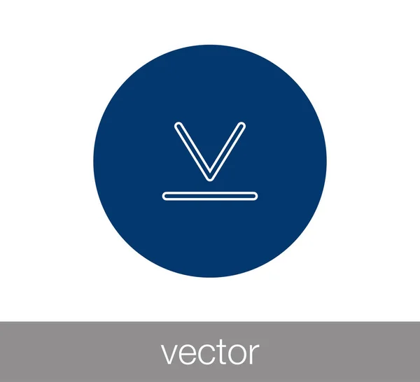 Letöltés ikon illusztráció — Stock Vector
