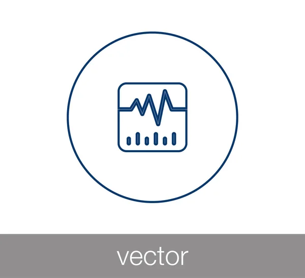 Herzschlag-Ikone — Stockvektor