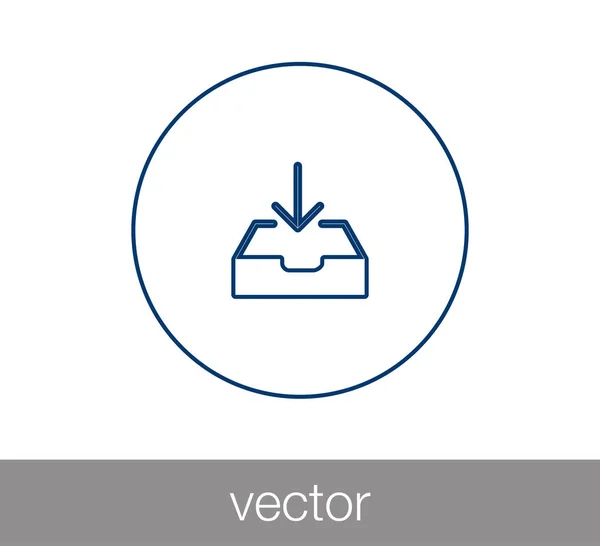 Email simple icono — Vector de stock