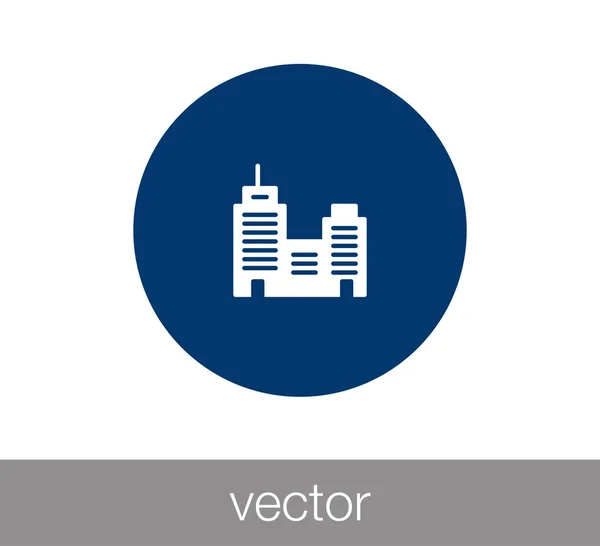 Modern buildings  web icon. — Stock Vector