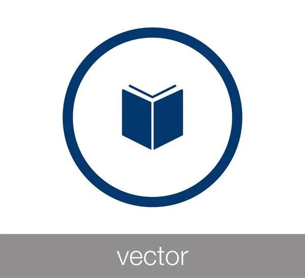 Livro Flat Icon — Vetor de Stock